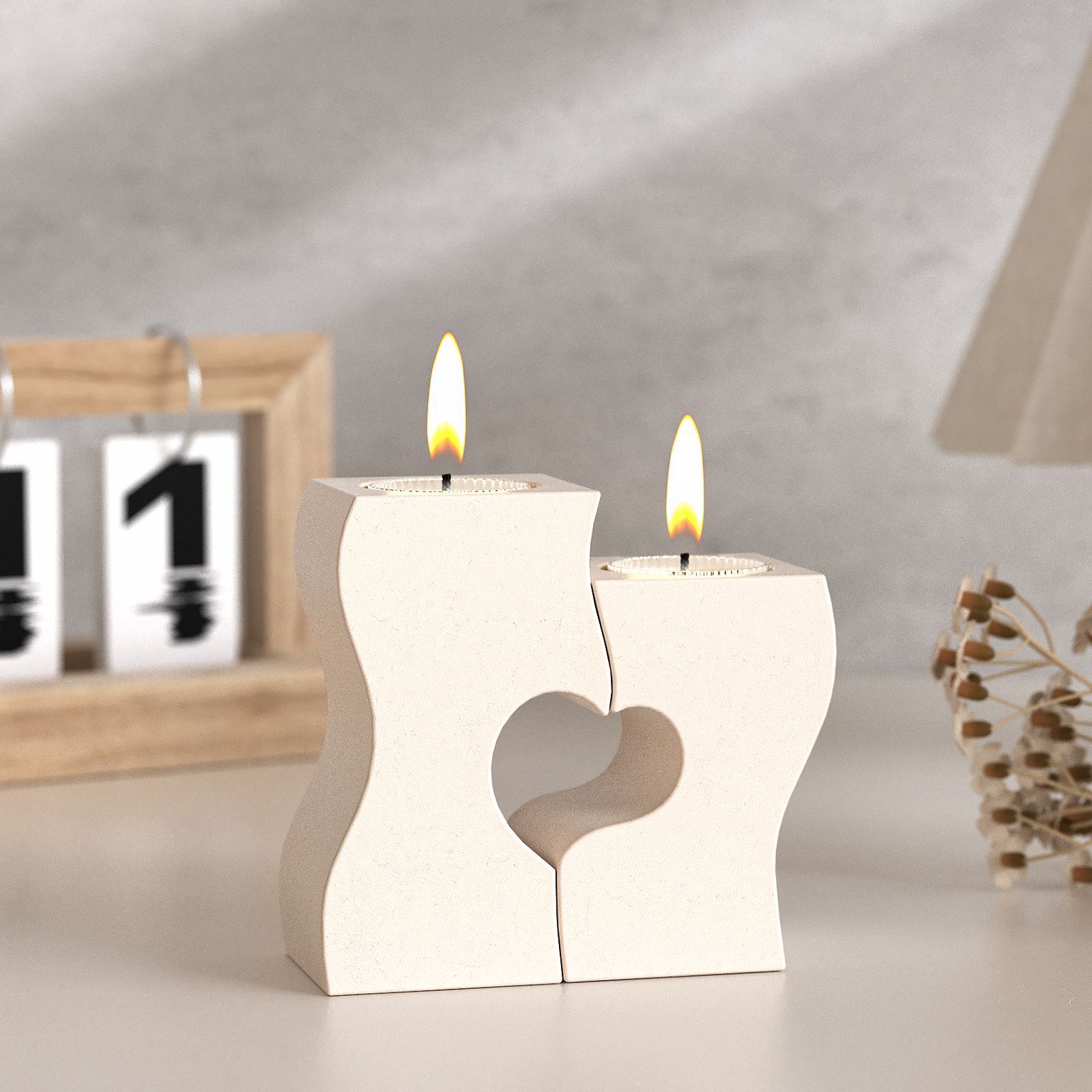 Candle Supply - S Cetakan Silikon Lilin Hati DIY