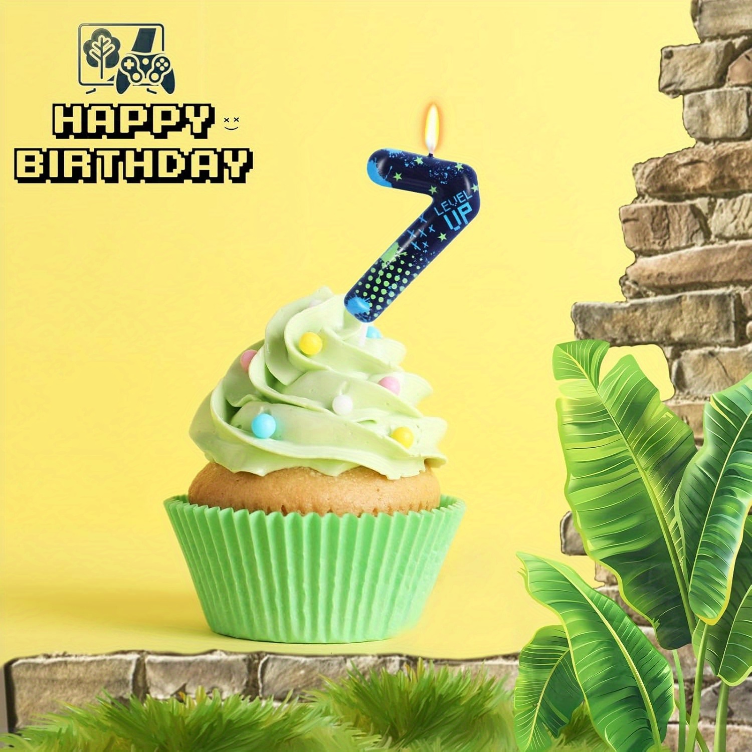 Lilin Ulang Tahun Blue Game Bo - Candle Supply ulasan dan harga
